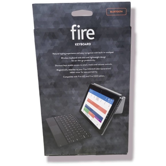 NEW! OEM Amazon Fire HDX 8.9 KEYBOARD 4th Gen Black NIB - Picture 2 of 2